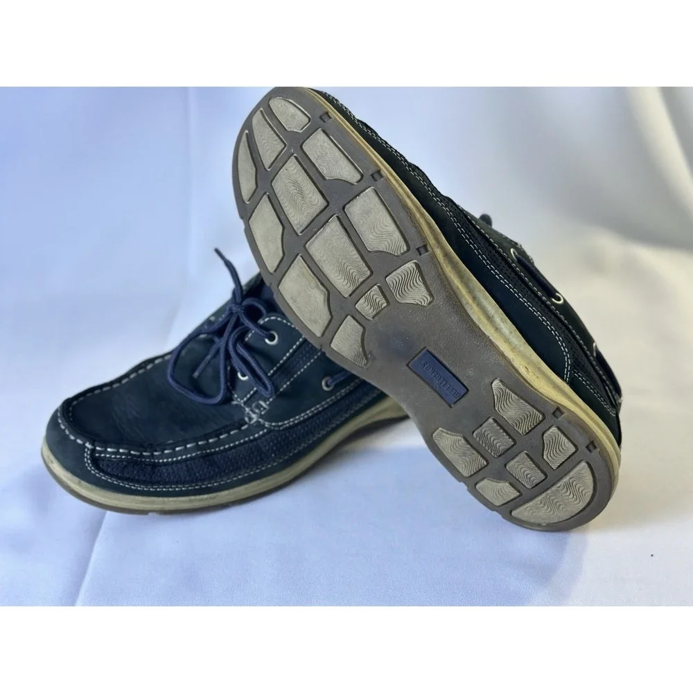 Reel Legends Skipper II‎ Green Leather Boat Shoes Men's 11 M